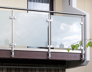 Glashalterung Bad Glashalter 6-10mm Glasklemme Befestigung Geländer Terrasse